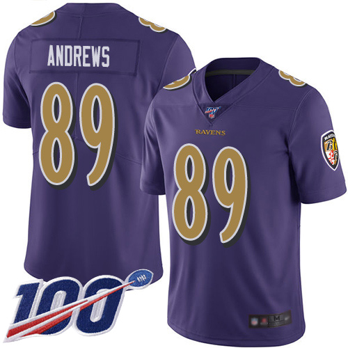 Baltimore Ravens Limited Purple Men Mark Andrews Jersey NFL Football #89 100th Season Rush Vapor Untouchable->women nfl jersey->Women Jersey